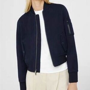 THEORY Classic Bomber Jacket NWT Large Navy